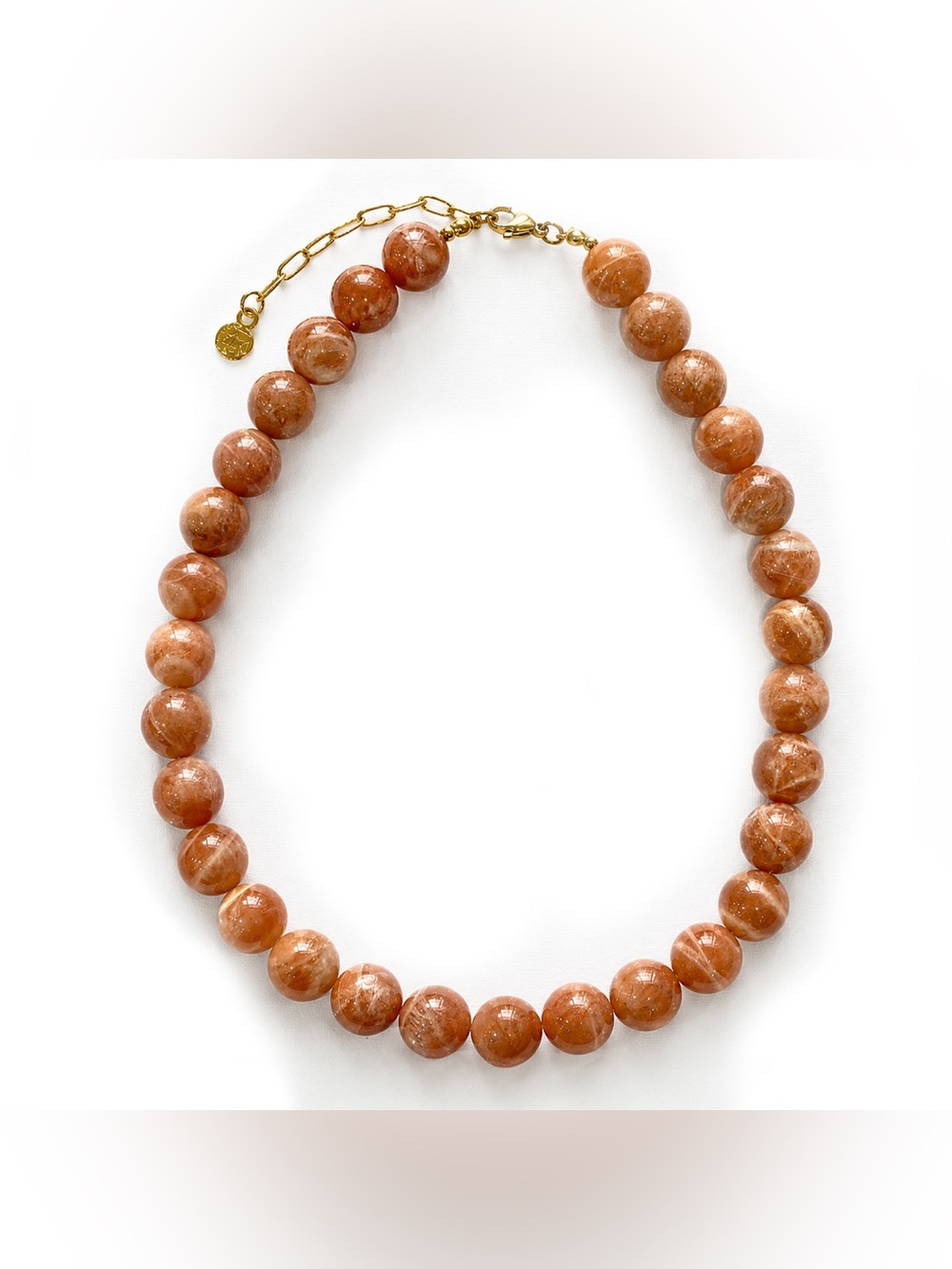 Mayamar Pink Sands Necklace,with natural pink agate gemstones in 18K Gold Plated